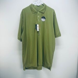 Croft & Barrow Performance Men’s Short Sleeve Cotton Shirt Green Size XL NWT